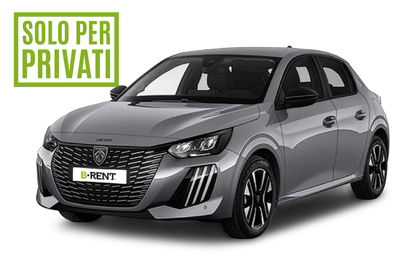 noleggio Peugeot 208 lungo termine