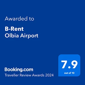 B-RENT Olbia Airport Booking.com award 2024